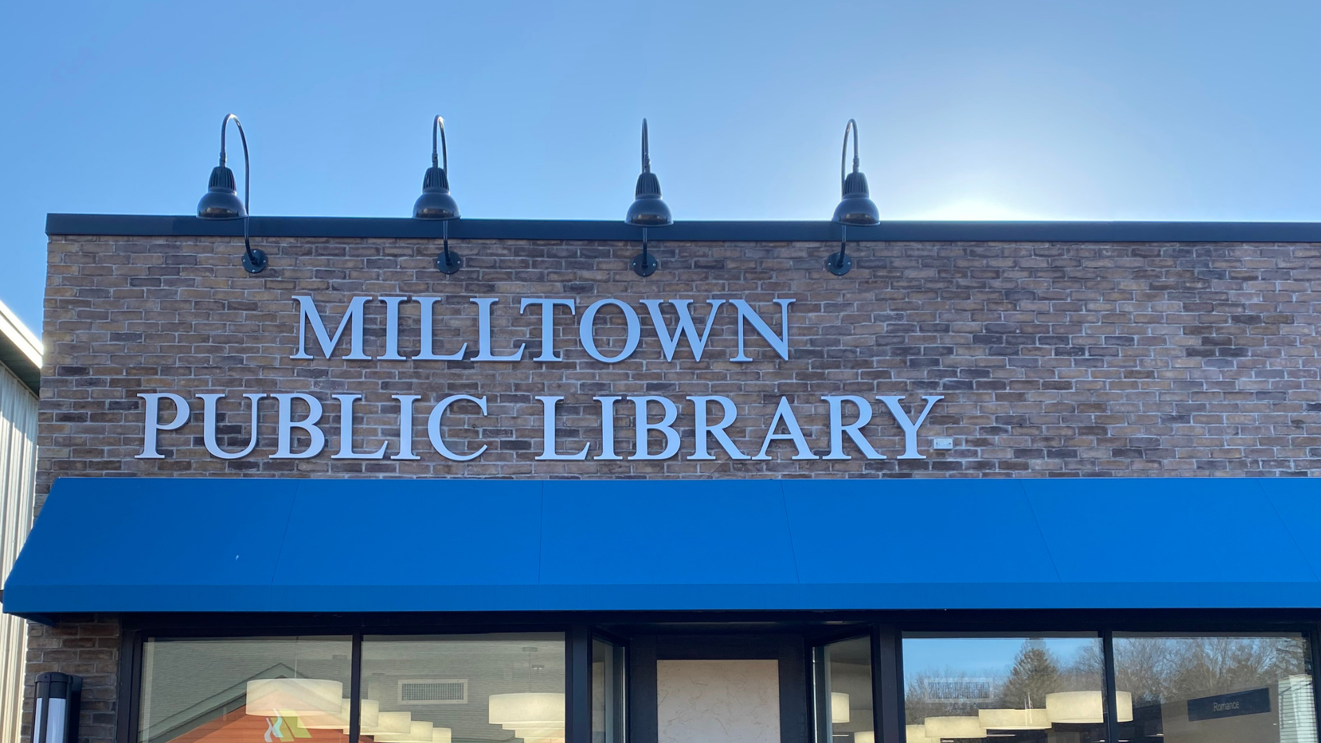 Outside of the Milltown Public Library Building