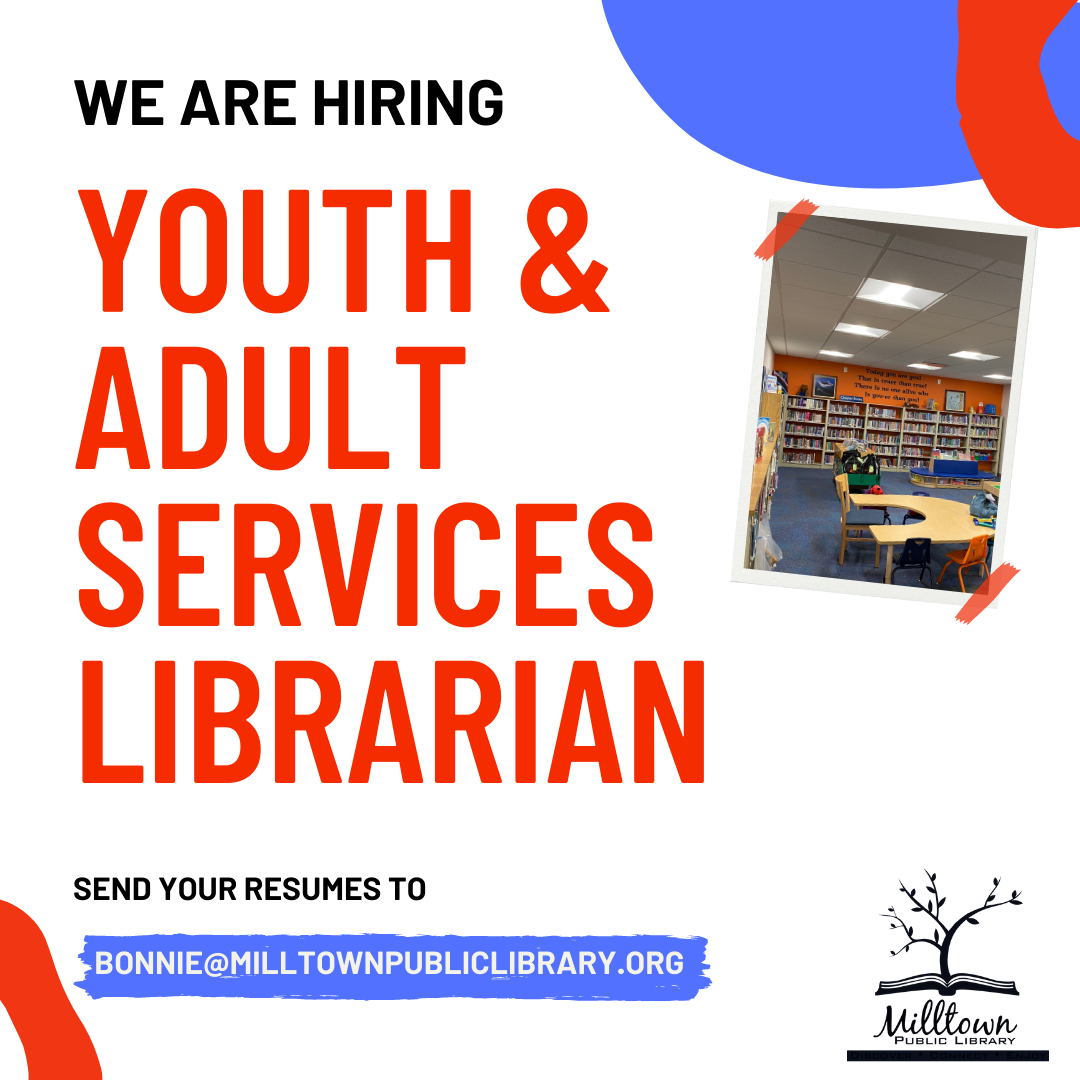 We are hiring - Youth & Adult services Librarian